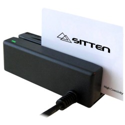 Leitor de Cartões Sitten POS2034 USB Preto - 3 Pistas, Bi-direcional