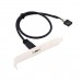 Bracket OEM USB C -> USB 2.0 Header - Low Profile