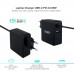 Adaptador TooQ TQLC-USBC65PD, 65W, USB-C, Universal, Preto