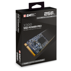 Disco SSD EMTEC X300 256GB M.2 NVMe, 1700MB/s Leitura e 1000MB/s Escrita