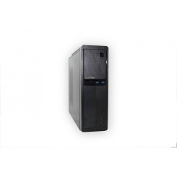 Caixa Coolbox T300 Slim Micro ATX SFF, 2x USB 3.0, 80mm Ventoinha, Leitor Cartões