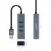 Adaptador NanoCable USB 3.0 para RJ45 e USB 3.0, 1000Mbps, Alumínio