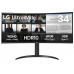 Monitor 34p LCD LG 34WR50QK-B WQHD Curvo