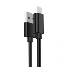 Cabo USB EWENT EC1033 1m USB-A para USB-C 2.0 480 Mbps Preto Cabo USB EWENT EC1033 1m USB-A para USB-C 2.0 480 Mbps Preto