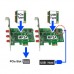 Adaptador OEM mPCIe > PCIe/USB + 2 Antenas - Expansão e Conectividade Versátil