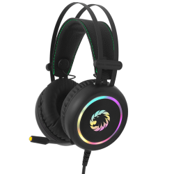 Auscultadores Gaming Gamemax HG3500 Pro, USB 7.1, 50mm, RGB