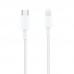 Cabo Lightning Nanocable 1m USB-C, carregamento rápido e resistente