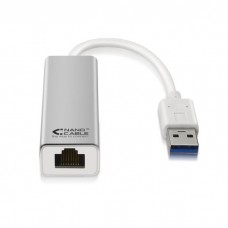 Placa Rede USB NanoCable USR Gigabit USB 3.0 - RJ45, 15cm