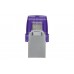 Pen USB Kingston DataTraveler MicroDuo 3C 128GB, USB-A/USB-C, 200MB/s, Roxo Pen USB Kingston DataTraveler MicroDuo 3C 128GB, USB-A/USB-C, 200MB/s, Roxo