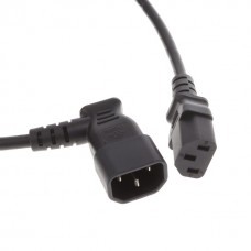 Cabo Extensão OEM IEC320#371 - 30cm, C14.M para C13.F, 3-Pin