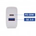 Carregador Ewent USB C e USB A 30W EW1325