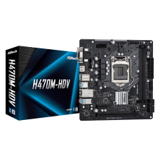 Motherboard AsRock H470M-HDV Skt1200, DDR4, HDMI, DVI e USB 3.2