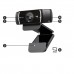 Webcam Logitech C922 Pro Stream, Full HD, 60fps, USB, Preto