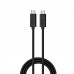 Cabo USB Ewent EC1045 USB-C para USB-C 1m 60W PD 10Gbps Cabo USB Ewent EC1045 USB-C para USB-C 1m 60W PD 10Gbps