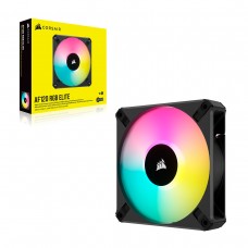 Ventoinha 120mm Corsair iCUE AF120 RGB Elite 2100RPM PWM Preta