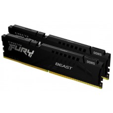 Memória RAM Kingston Fury Beast 64GB DDR5 5600MHz (2x32GB) para PC Memória RAM Kingston Fury Beast 64GB DDR5 5600MHz (2x32GB) para PC