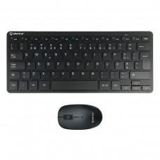 Conjunto Teclado e Rato Sem Fios Unyka MK288 Pro PT, 2.4GHz, 1200 DPI Conjunto Teclado e Rato Sem Fios Unyka MK288 Pro PT, 2.4GHz, 1200 DPI