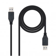 Cabo USB NanoCable 10.01.1003-BK 3m, USB A, USB 3.2 Gen 1, Preto