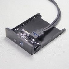 Painel Frontal OEM U3-320, USB 3.0 + Type C, 3.5