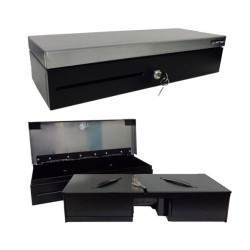 Gaveta POS Sitten HS-170B Vertical Recertificada: Inox, 6 Compartimentos Notas, 8 Moedas, Abertura Elétrica