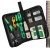 Estojo de Ferramentas de Rede OEM GTK1005: 9 Peças, RJ45/RJ12/RJ11, Testador de Cabos