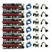 Pack 6x Adaptador Riser Card OEM PCIe x1 -> PCIe x16 USB 3.0/SATA - 60cm, 6 pinos