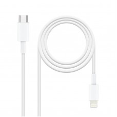 Cabo Lightning Nanocable 1m USB-C, carregamento rápido e resistente
