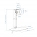 Suporte TooQ DB1127TN-B para Monitor: Mesa, 17-27
