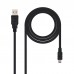 Cabo NanoCable USB 2.0 A para Mini-USB 5 Pinos 0.5m - Preto Cabo NanoCable USB 2.0 A para Mini-USB 5 Pinos 0.5m - Preto