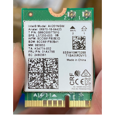 Placa Rede Wireless Intel AX201NGW, Wi-Fi 6, Bluetooth 5.0, M.2