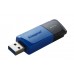 Pen USB Kingston DataTraveler Exodia M 64GB USB 3.2, Slide, Preto/Azul