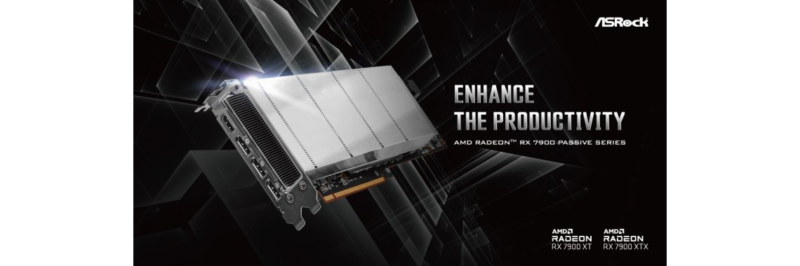 ASRock lança placas gráficas da série passiva AMD Radeon™ RX 7900