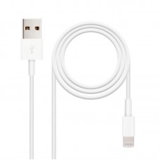 Cabo USB-A para Lightning Nanocable 2m Branco