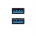 Cabo USB Nanocable 10.01.1001-BK, USB-A 3.0 (3.1 Gen 1) Macho para Macho, 1m, Preto