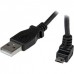 Cabo Adaptador StarTech.com USBAUB1MU, USB-A para Micro USB-B, 1m, Angulado Cabo Adaptador StarTech.com USBAUB1MU, USB-A para Micro USB-B, 1m, Angulado
