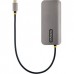 StarTech.com USB C Multiport Adapter, 4K 60Hz HDMI Video, 3 Pt 5Gbps USB-A Hub, 100W Power Delivery Pass-Through, GbE, SD/MicroSD, USB Type-C Mini Travel Dock, 12