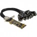 Adaptador Serial StarTech 16 Portas PCI Express - PEX16S550LP