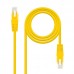 Cabo de Rede Nanocable Cat6e, 1m, RJ45, UTP, Amarelo - 10.20.0401-Y Cabo de Rede Nanocable Cat6e, 1m, RJ45, UTP, Amarelo - 10.20.0401-Y