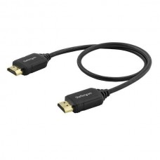 StarTech.com StarTech.com Premium Certified High Speed HDMI 2.0 Cable with Ethernet - 1.5ft 0.5m - HDR 4K 60Hz - 20 inch Short HDMI Male to Male Cord (HDMM50CMP) - Cabo HDMI com Ethernet - HDMI macho para HDMI macho - 50 cm - preto - para P/N: KITBXD