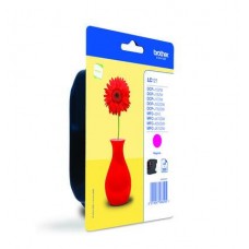 Brother Cartucho tinta magenta Blister, 300 págs., para: DCP-J552DW/DCP-J752DW/ MFC-J470DW e MFC-J870DW