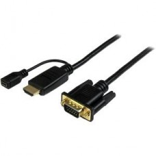 Cabo Conversor StarTech HD2VGAMM6 HDMI para VGA Cabo Conversor StarTech HD2VGAMM6 HDMI para VGA