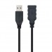 Cabo Nanocable USB 3.0: Tipo A Macho-Fêmea, 3m, Preto