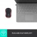 Rato Logitech M185, Vermelho, Sem fios, Óptico, 1000 DPI, 3 Botões Rato Logitech M185, Vermelho, Sem fios, Óptico, 1000 DPI, 3 Botões