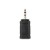 Adaptador de Áudio Nanocable, Jack 2.5mm-H para Jack 3.5mm-M, Preto