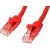 StarTech.com 1m CAT6 Ethernet Cable, 10 Gigabit Snagless RJ45 650MHz 100W PoE Patch Cord, CAT 6 10GbE UTP Network Cable w/Strain Relief, Red, Fluke Tested/Wiring is UL Certified/TIA - Category 6 - 24AWG (N6PATC1MRD) - Cabo patch - RJ-45 (M) para RJ-4