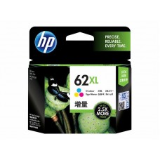 Tinteiro HP 62XL Tricolor (C2P07AE): Alto Rendimento, Pigmentos, Cian, Magenta, Amarelo