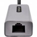 StarTech.com USB-C to Ethernet Adapter, 10/100/1000 Mbps, Gigabit Network Adapter w/ ASIX AX88179A Chip, 1ft/30cm Cable, USB Type C to RJ45 Ethernet Dongle, USB C to LAN Adapter, Windows/macOS/Linux/ChromeOS (US1GC30B2) - Adaptador de rede - USB-C -