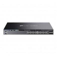 Omada 24-Port Gigabit Stackable L3 Managed Switch With 4 10ge Sfp+ Slots