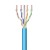 EWENT Bobine de Instalação Cat 6A U/UTP AWG23/1 CU 100mt. CPR Eca Class SOLID, Jacket: LSZH azul