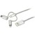 Cabo StarTech 3-em-1 USB para Lightning, USB-C e Micro USB (LTCUB1MGR)